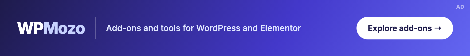 WPMozo: add-ons and tools for WordPress and Elementor