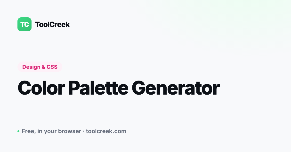 How to Generate a Color Palette