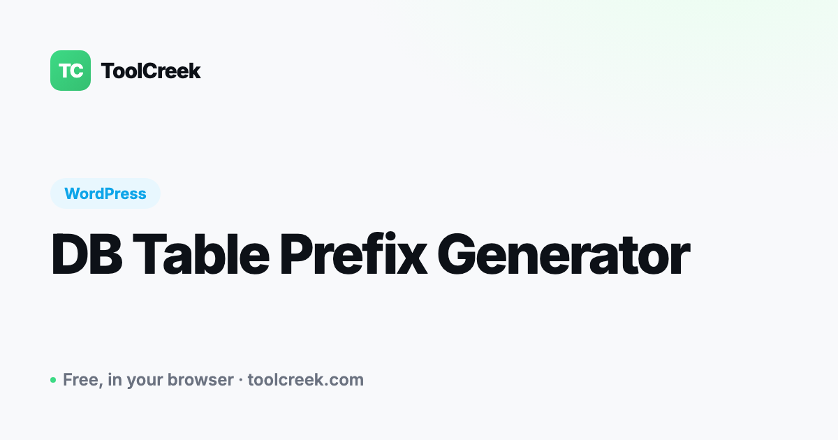 How to Change the WordPress Database Table Prefix