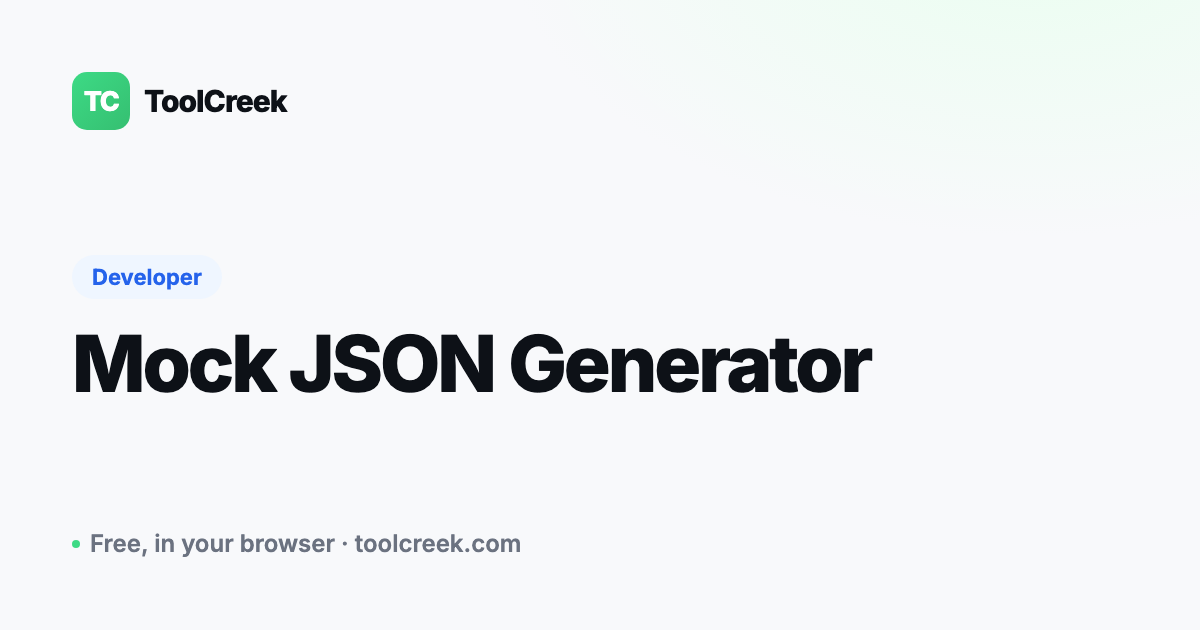 How to Generate Mock JSON Test Data in Your Browser
