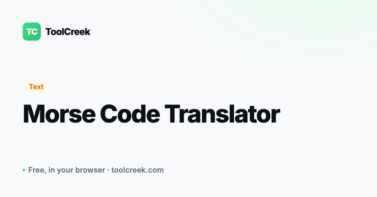 How to Translate Text to Morse Code