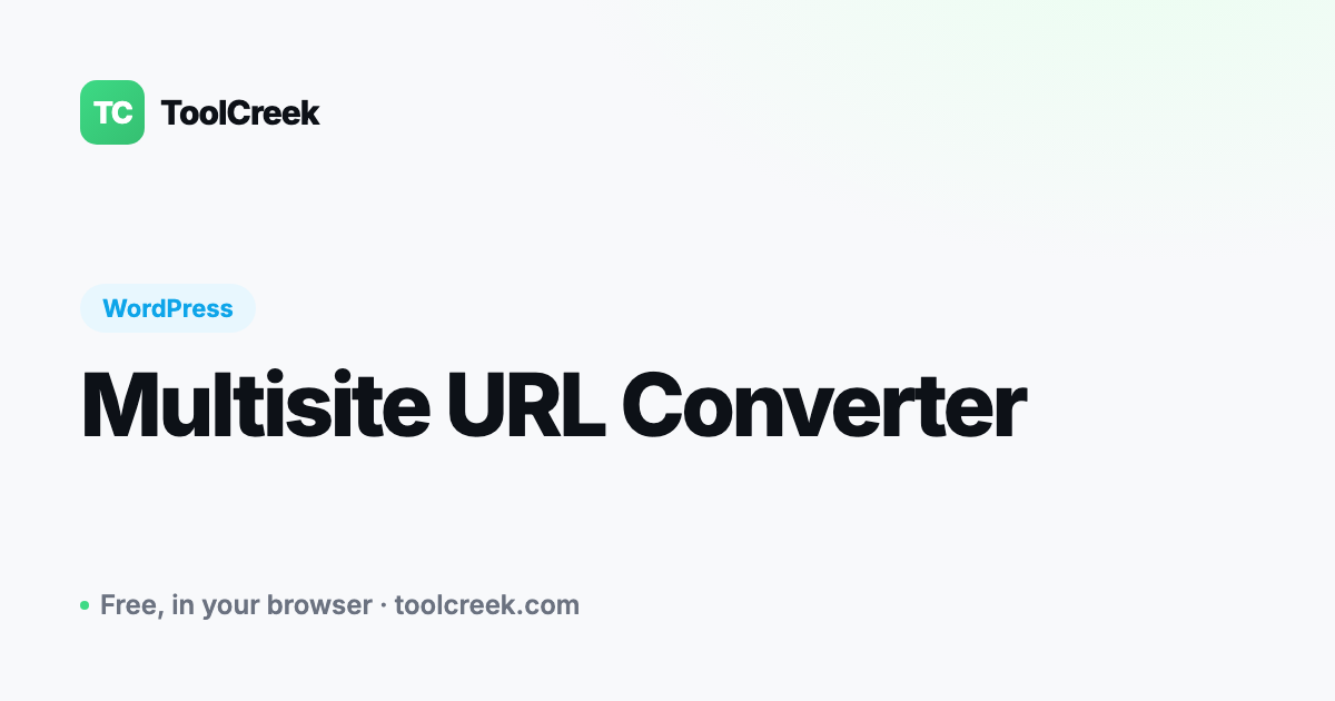 How to Convert URLs for WordPress Multisite
