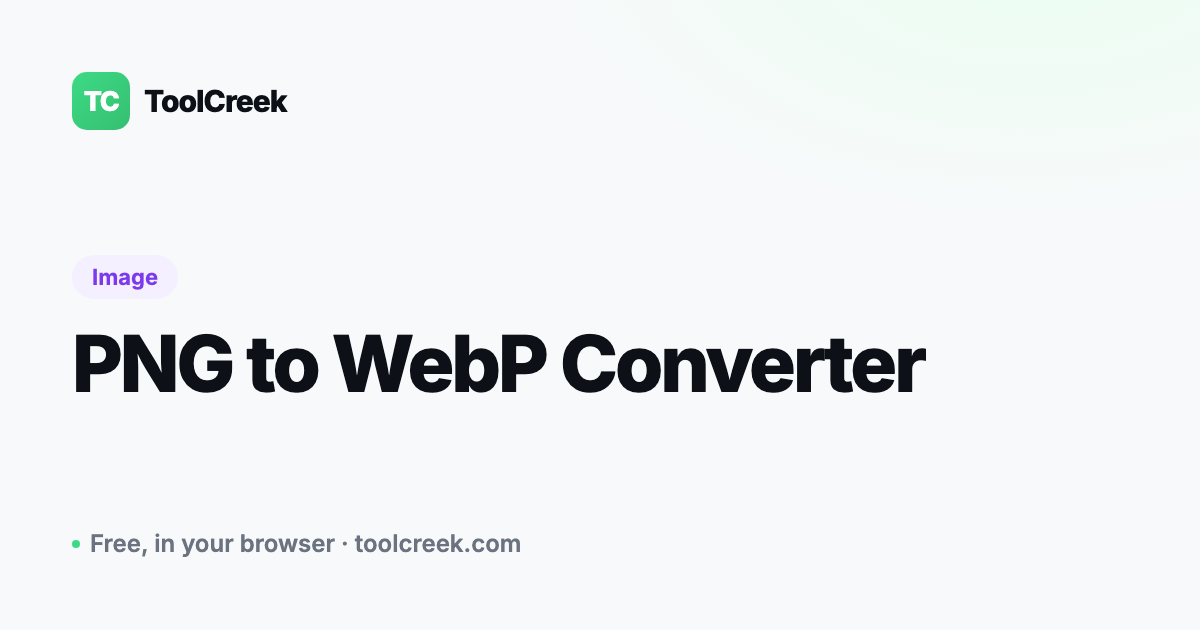 How to Convert PNG to WebP