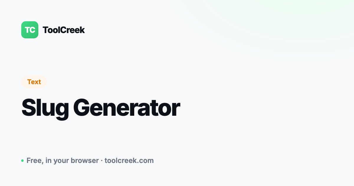 How to Create Clean URL Slugs