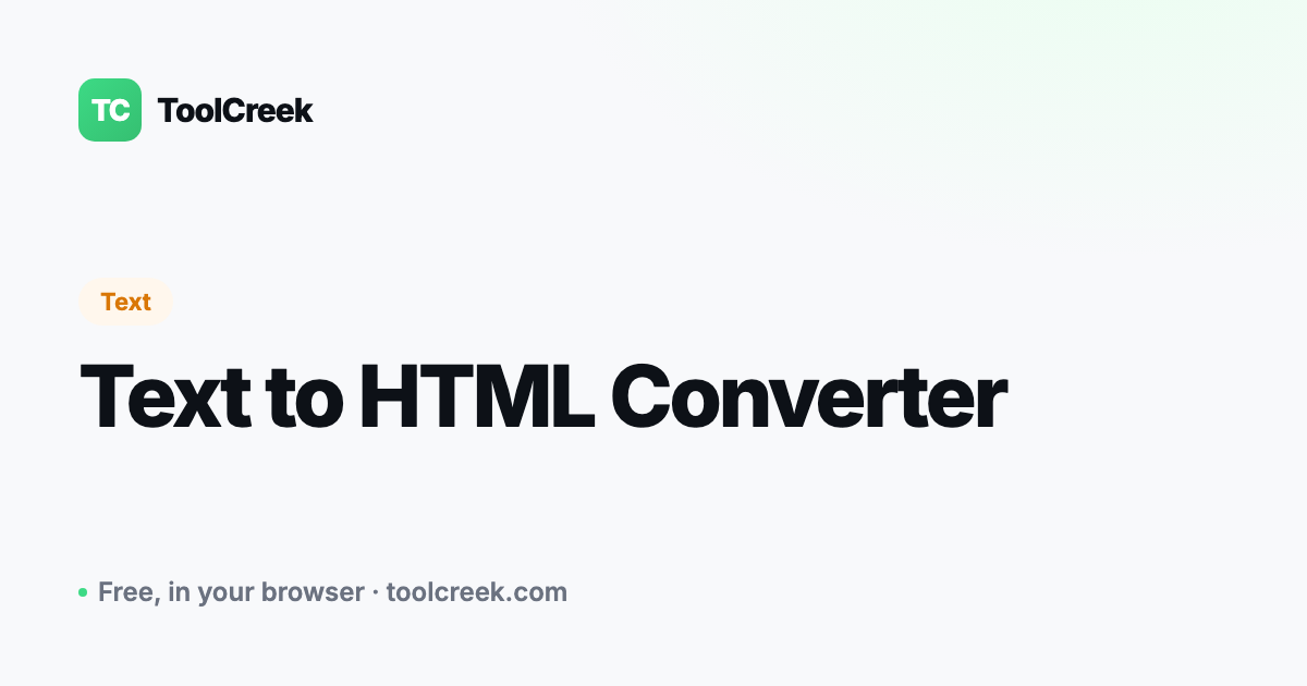 Text to HTML: How to Convert Plain Text to HTML Online