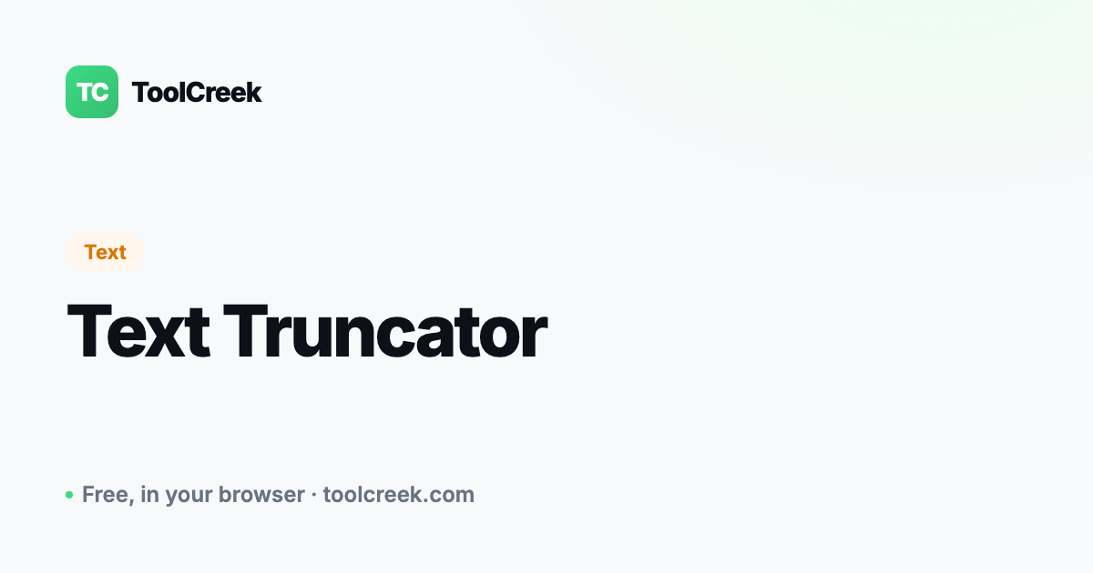 How to Truncate Text to a Character or Word Limit