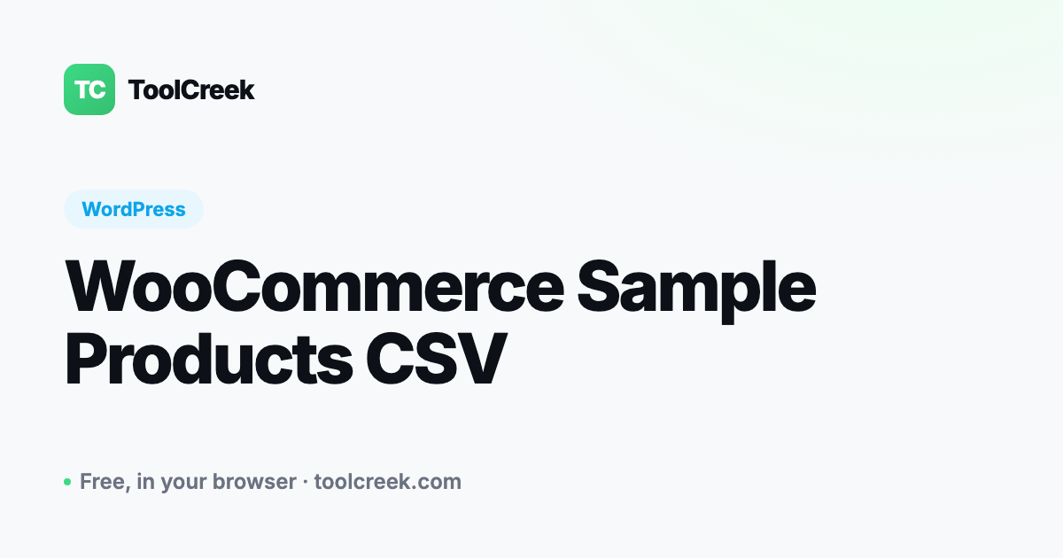 How to Import Sample Products into WooCommerce