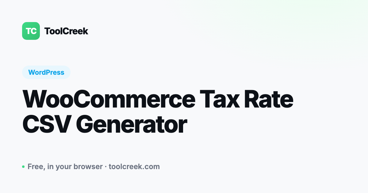 How to Bulk Import Tax Rates into WooCommerce
